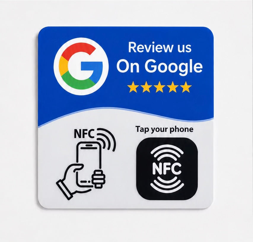 Tarjeta RapidNFC para Reseñas de Google