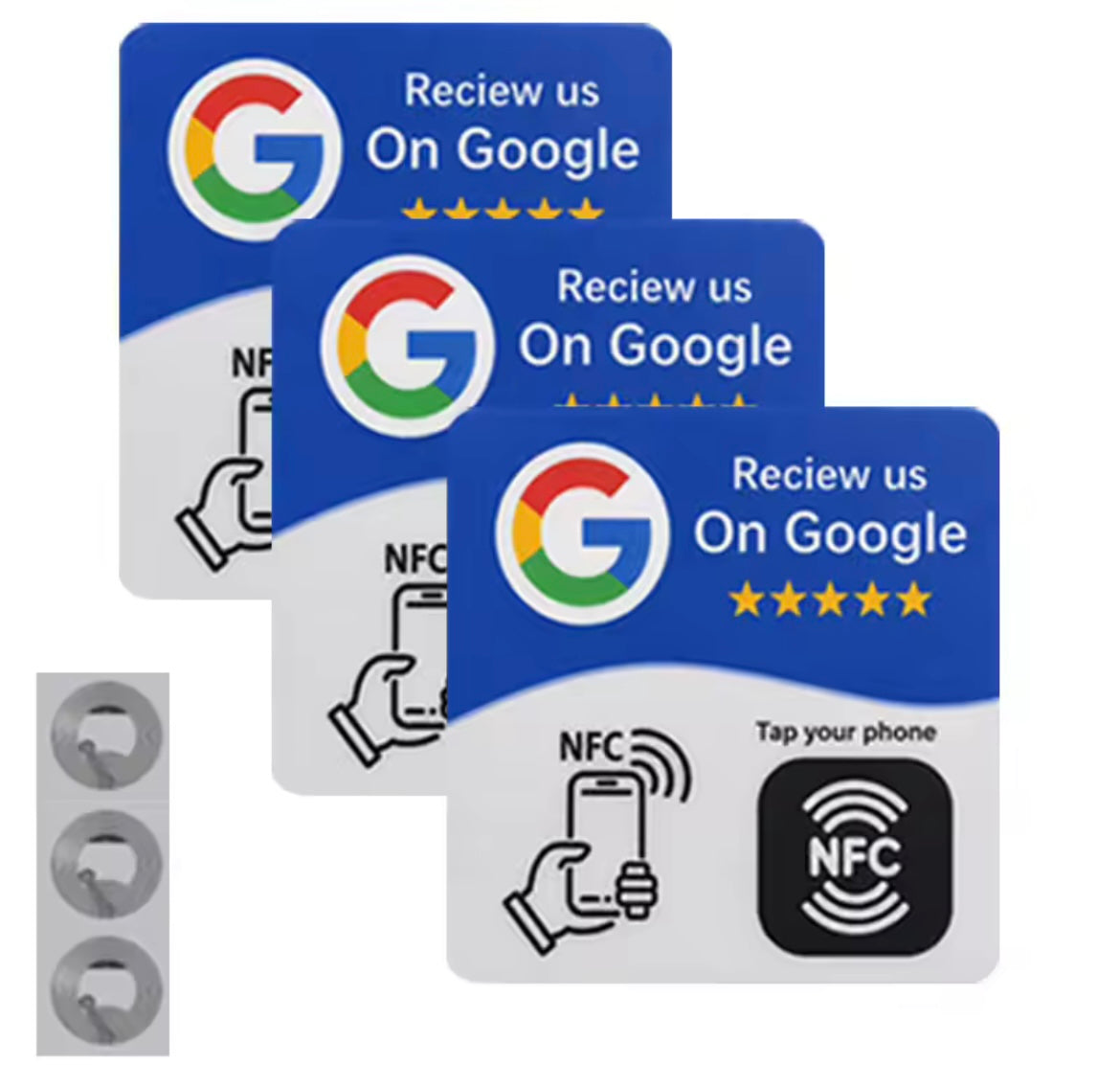 Tarjeta RapidNFC para Reseñas de Google