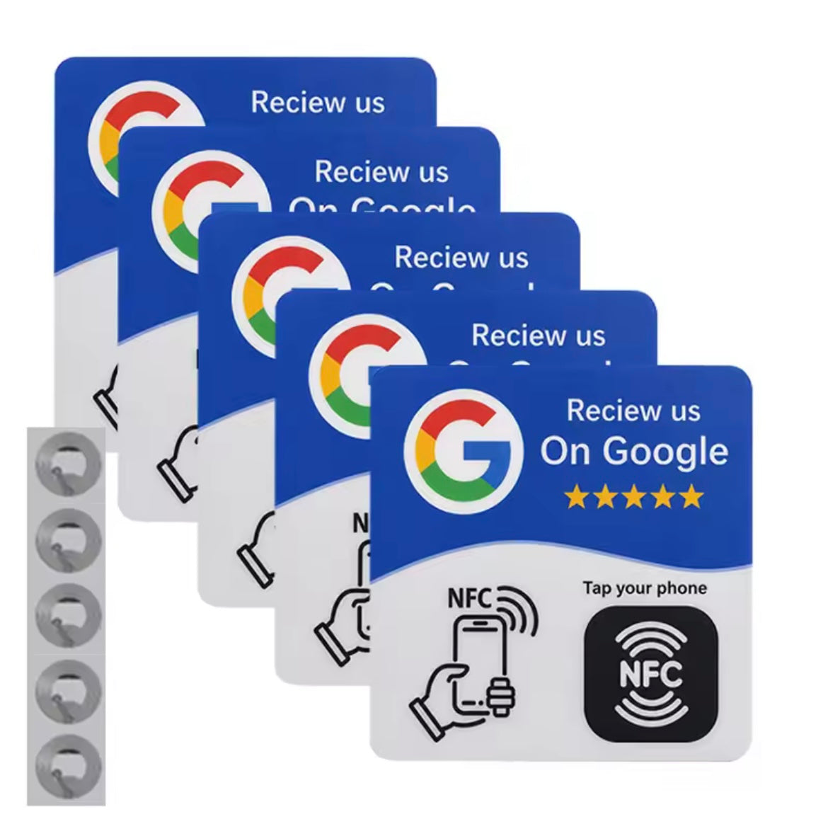 Tarjeta RapidNFC para Reseñas de Google